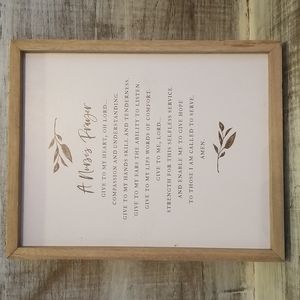 Nurse's Prayer plaque